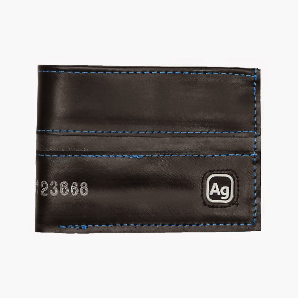 Alchemy Goods Recycled Franklin Wallet - Black/Marine